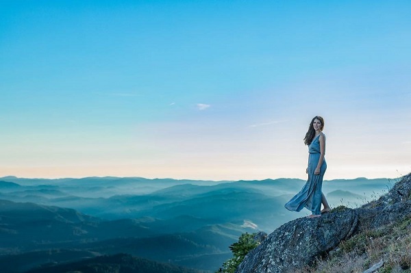 viewpoint sunset on top of the mountain