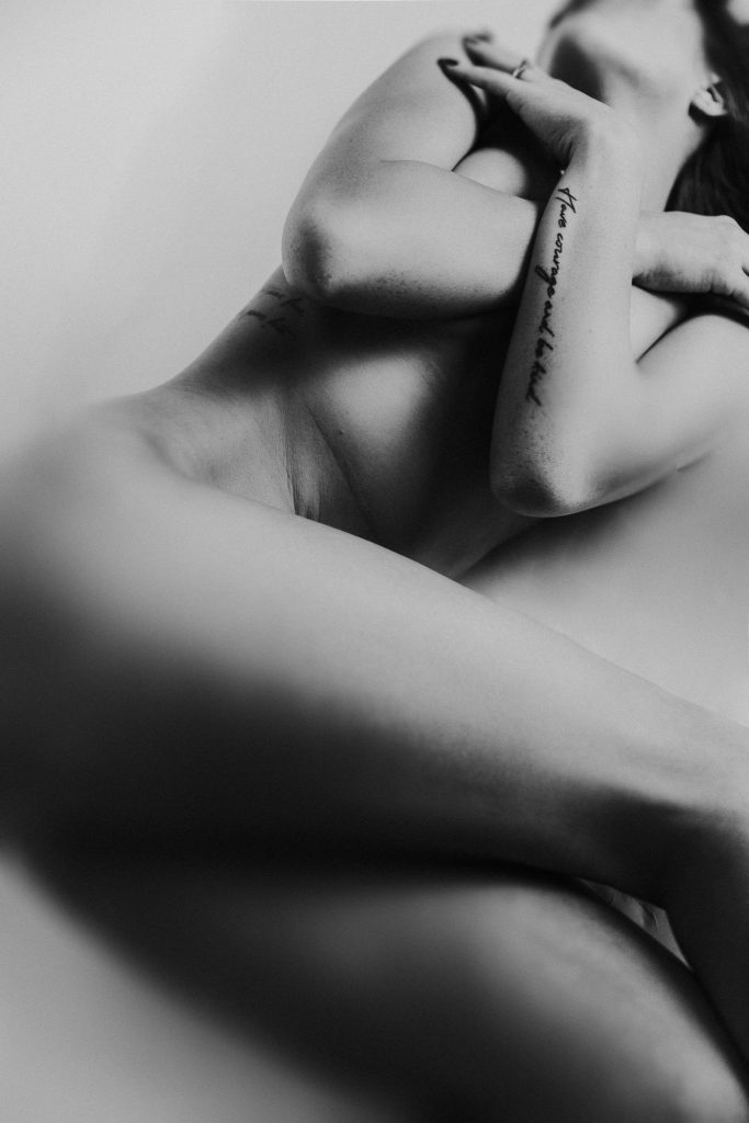 fine art classy boudoir laying down