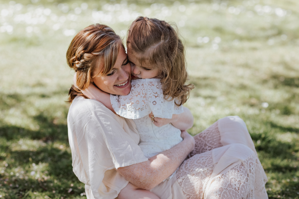 boho hippie mom and daughter photoshoot