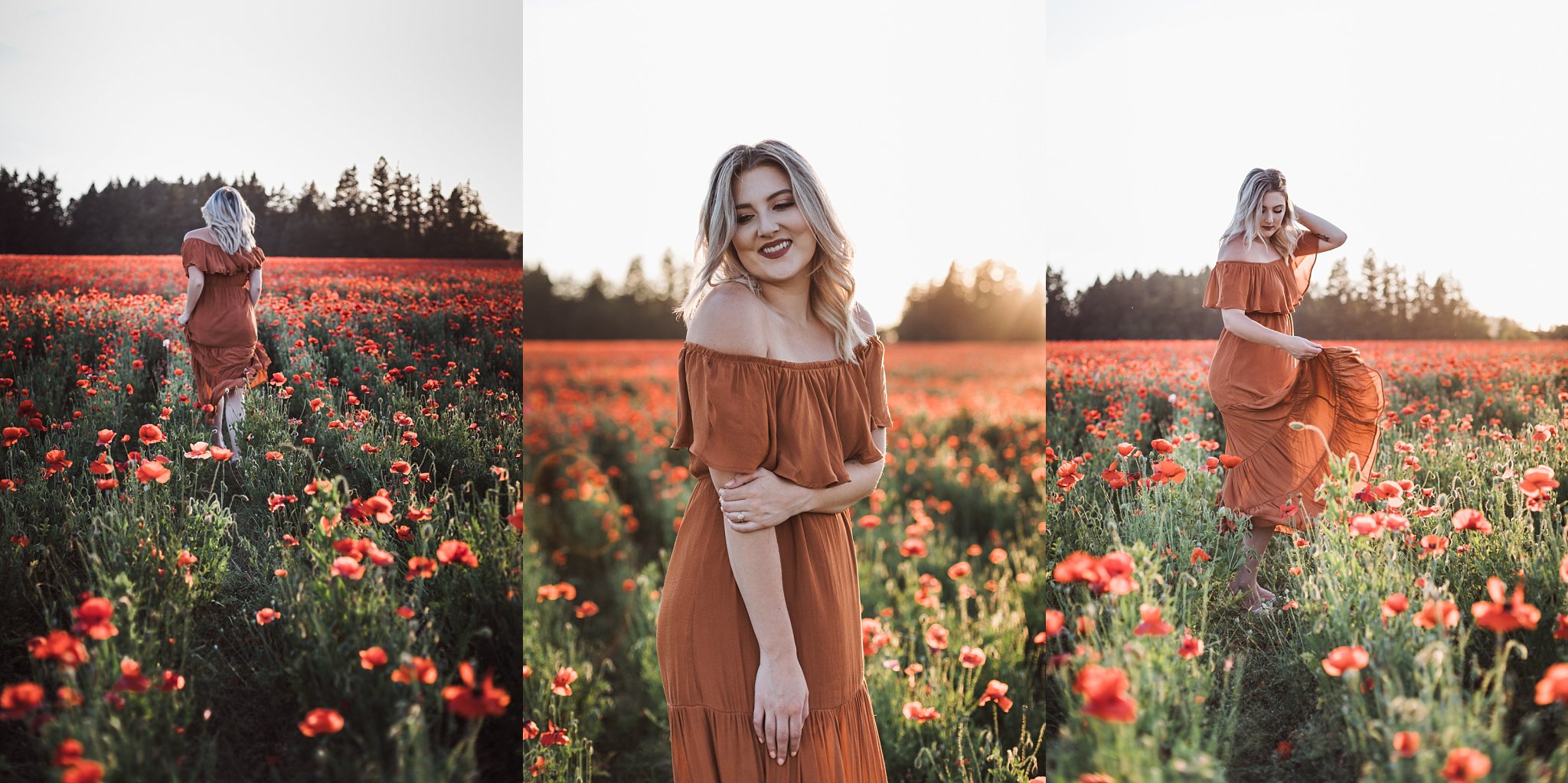 poppy flowers oregon photoshoot