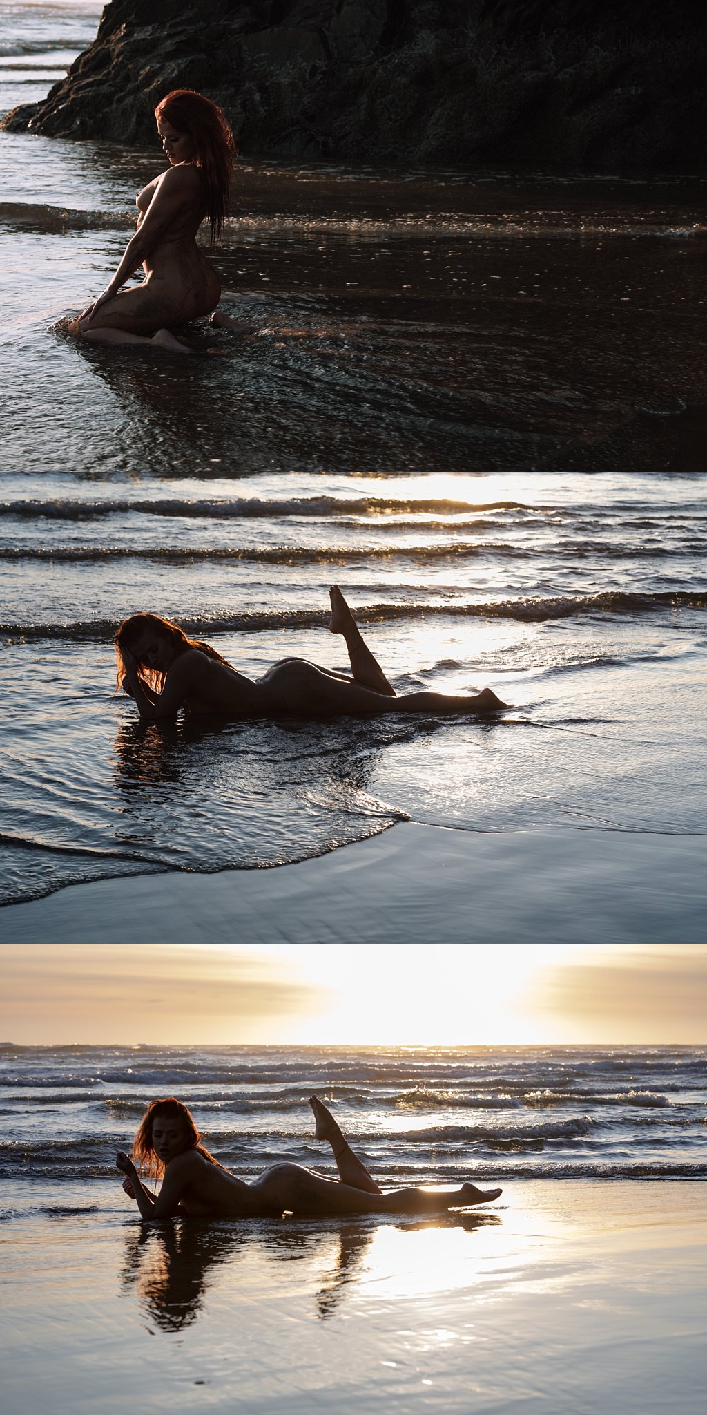 oregon water beach photoshoot boudoir