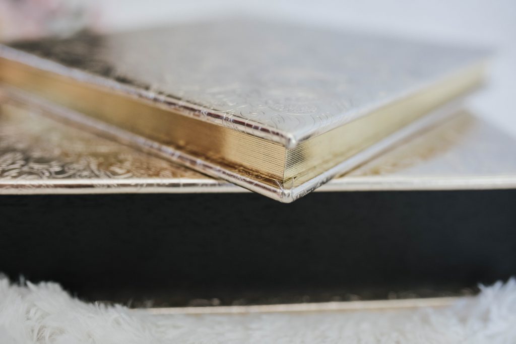 luxury gold album boudoir