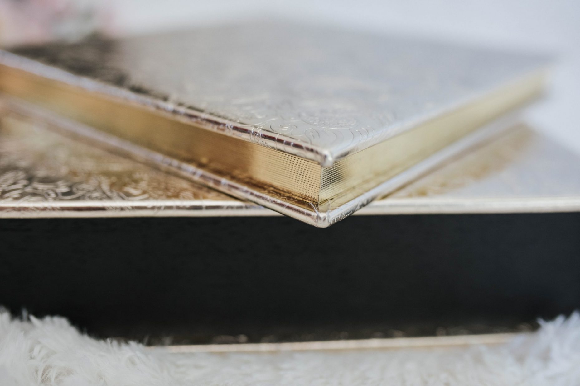 luxury gold album boudoir